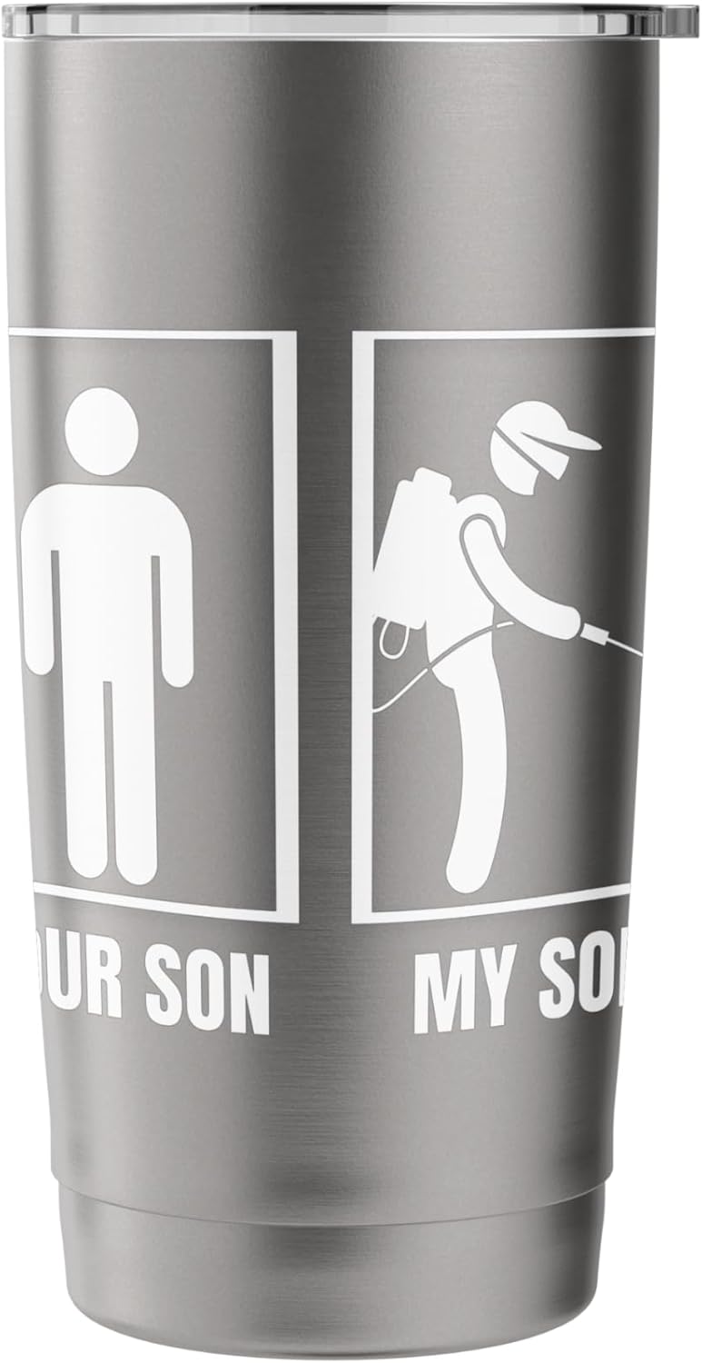 Pest Control Your Son My Son Dad Mom Funny Exterminator Stainless Steel Insulated Tumbler