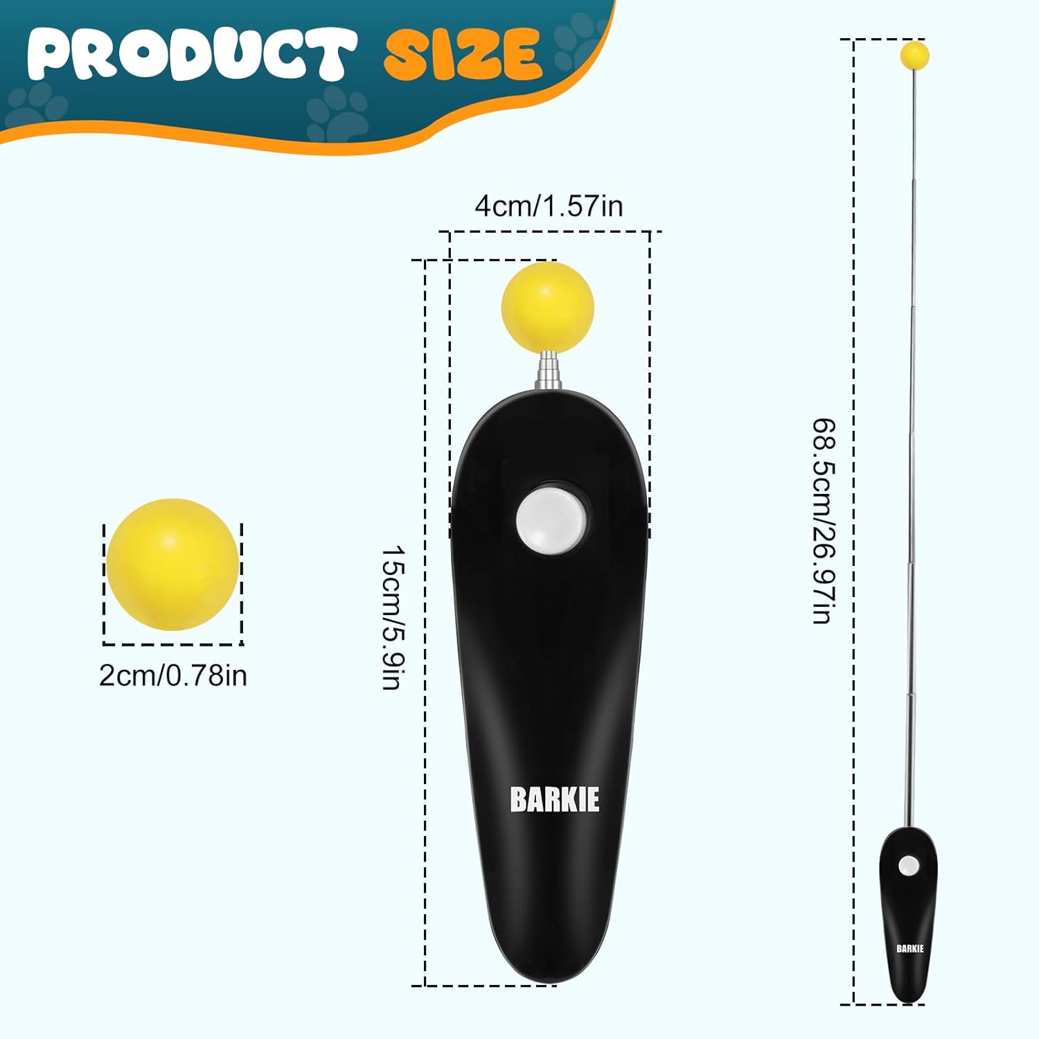 Dog Training Clicker with Target Stick – Portable & Retractable Traine
