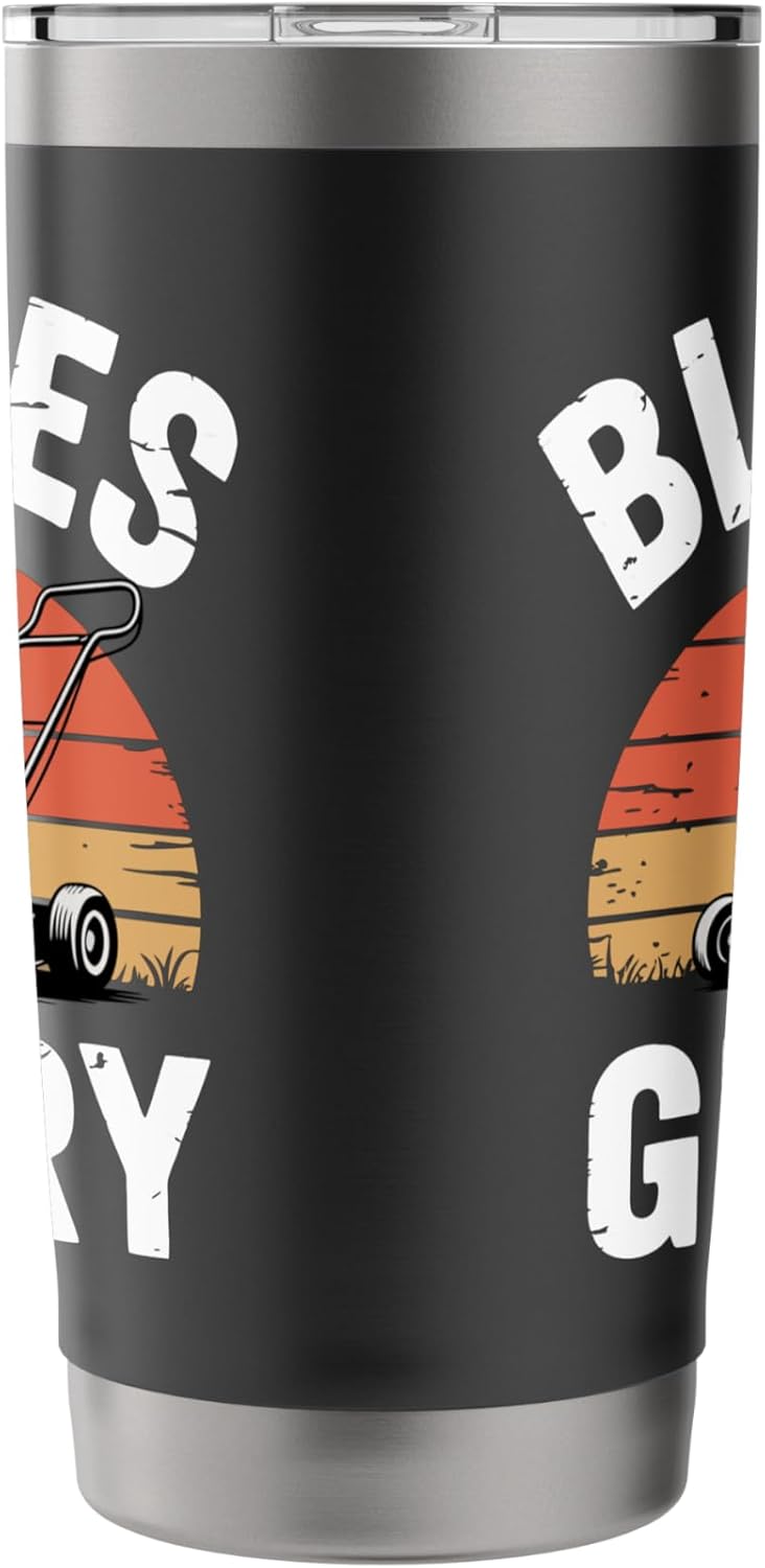 Lawn Care Mowing Funny Lawn Mover Stainless Steel Insulated Tumbler