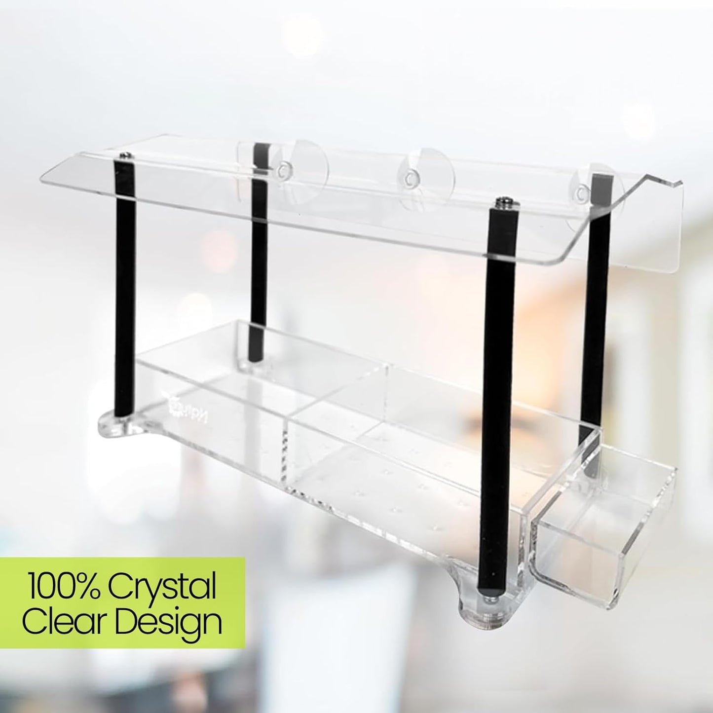 Nature Gear Window Bird Feeder with Strong Suction Cups, Clear Acrylic