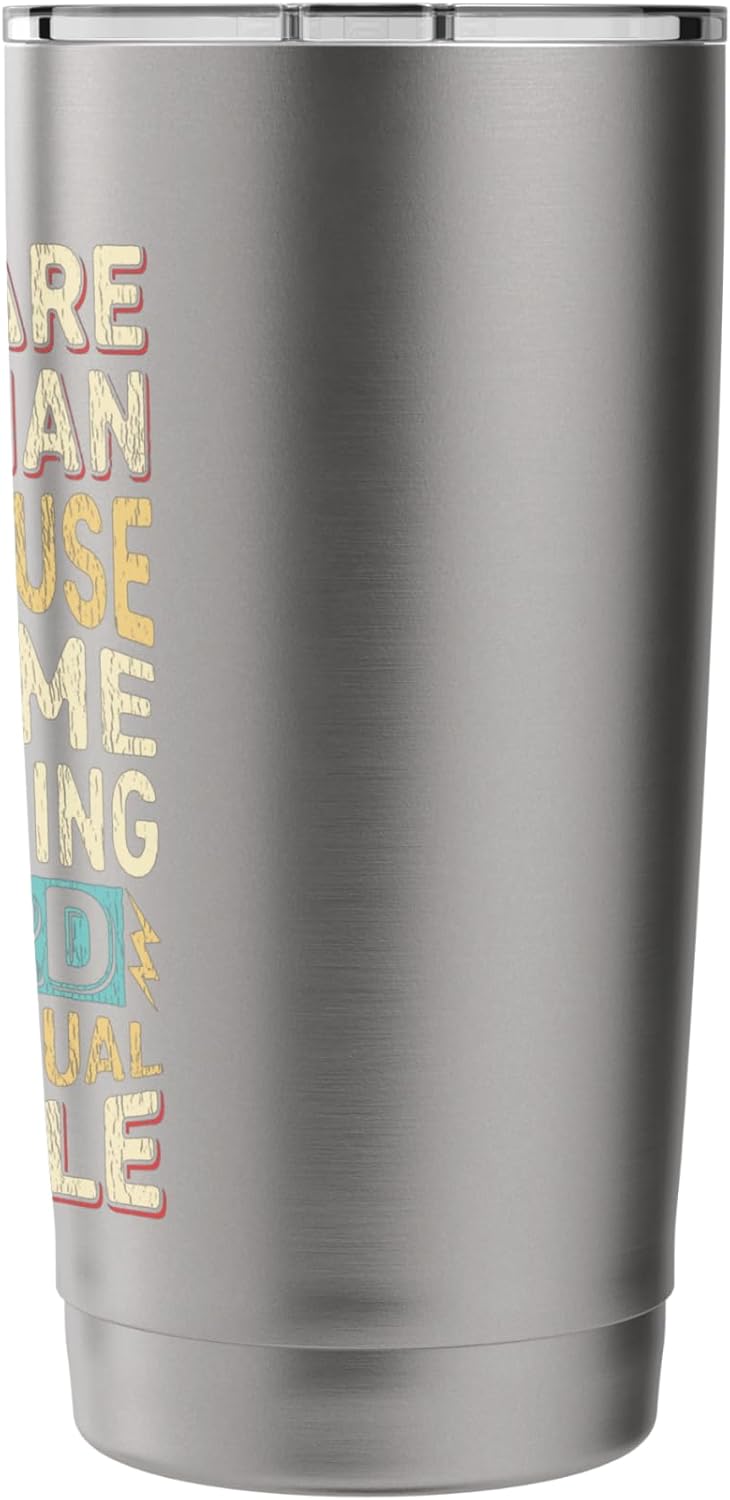 Wizard Job Title Quote - Funny Lawn Care Technician Stainless Steel Insulated Tumbler