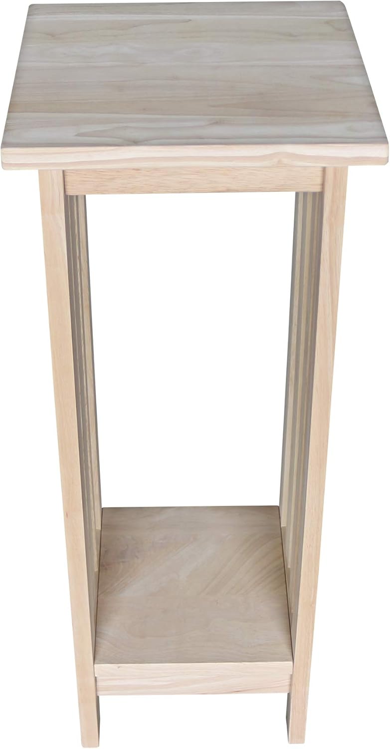 International Concepts Mission Plant Stand, 30-Inch High, Solid Parawood, Unfinished