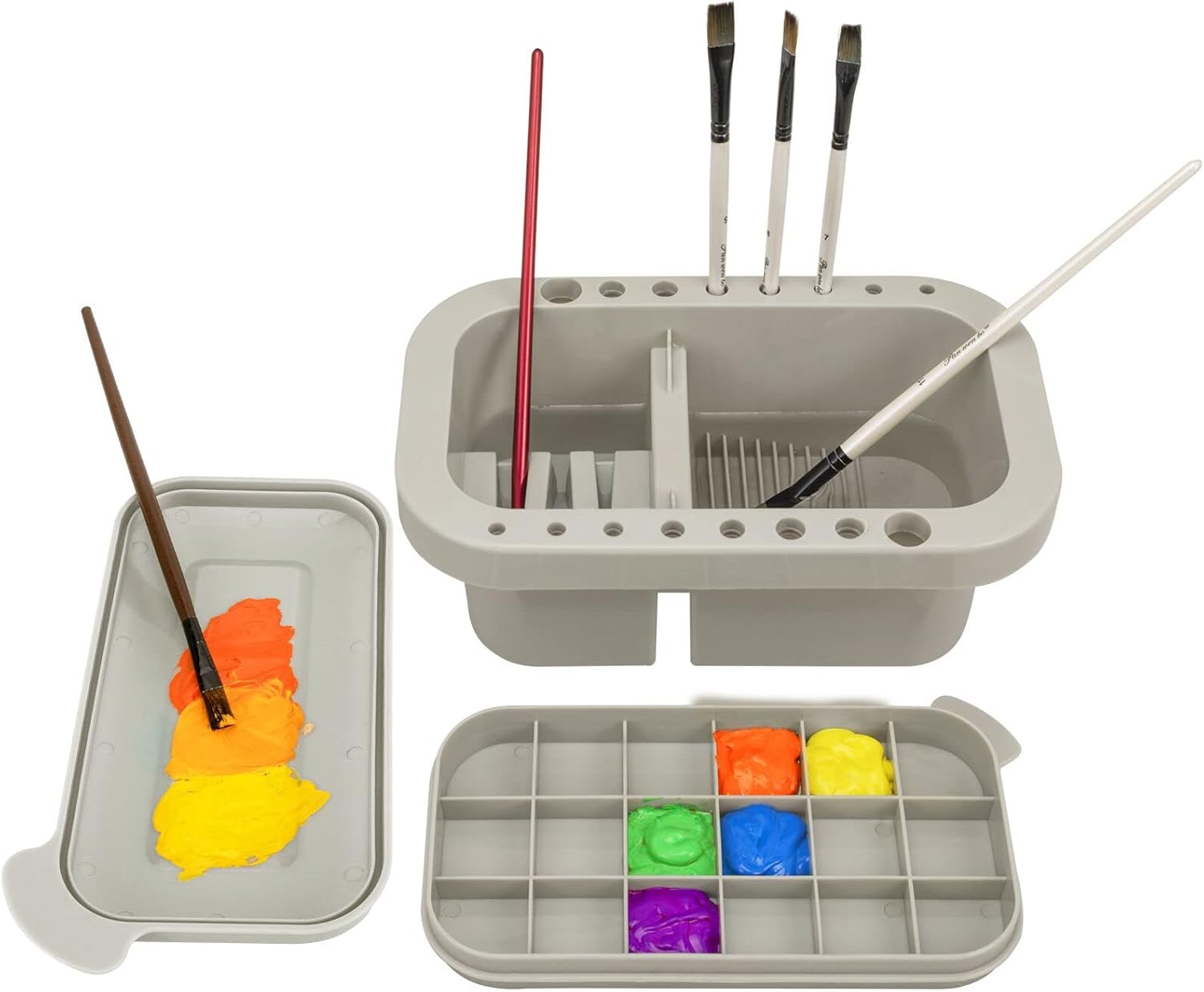 MyLifeUNIT Paint Brush Cleaner, Paint Brush Holder and Organizers with