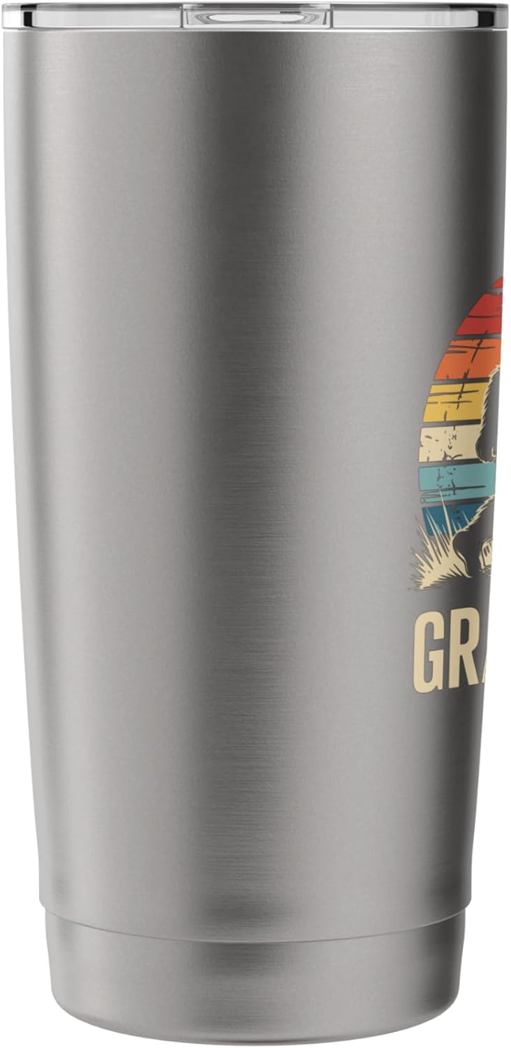 Funny Lawn Mower Art For Men Women Lawn Mowing Landscaper Stainless Steel Insulated Tumbler