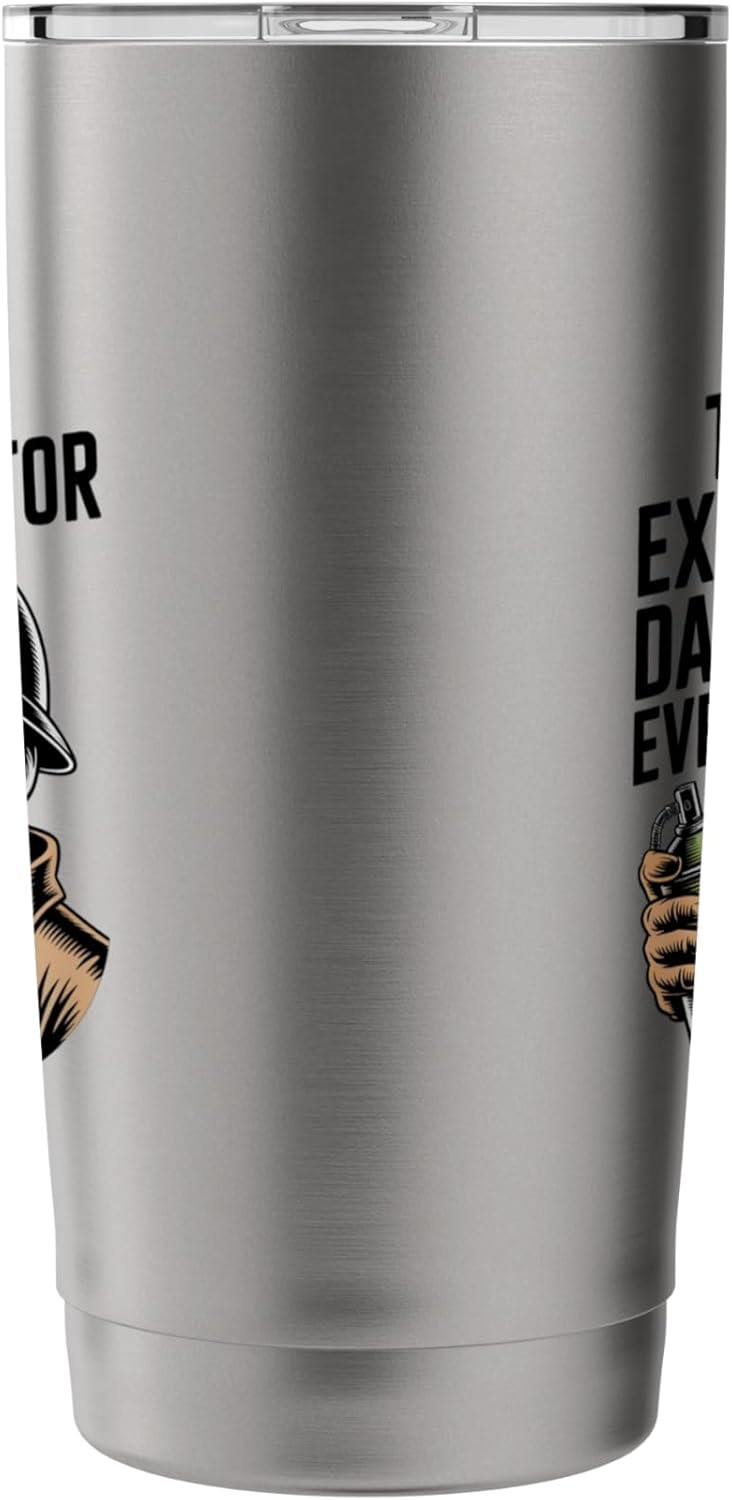 Funny Exterminator Dad Pest Control Father's Day Pest Dad Stainless Steel Insulated Tumbler