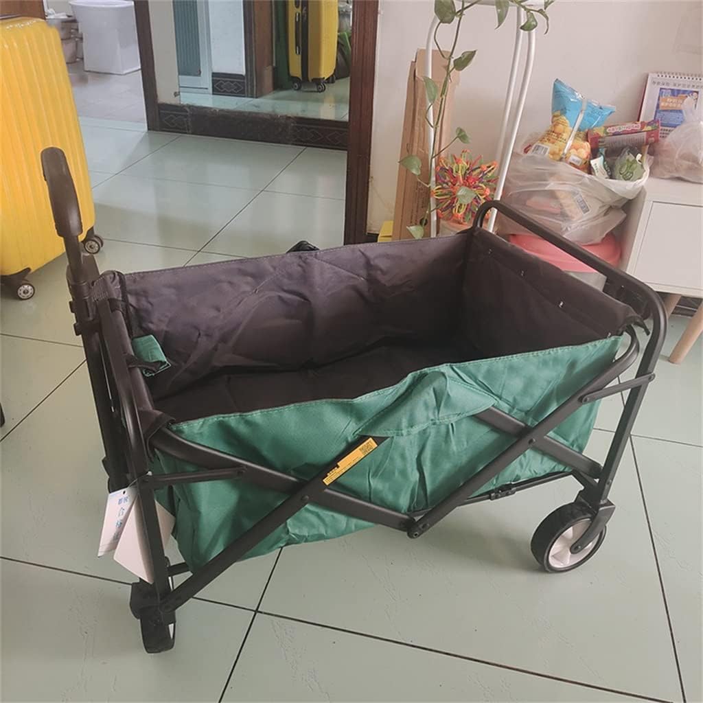 Portable Camping Cart,Portable Folding Camping Beach Cart with Wheels Outdoor Garden Wagon for Shopping Fishing and Festivals