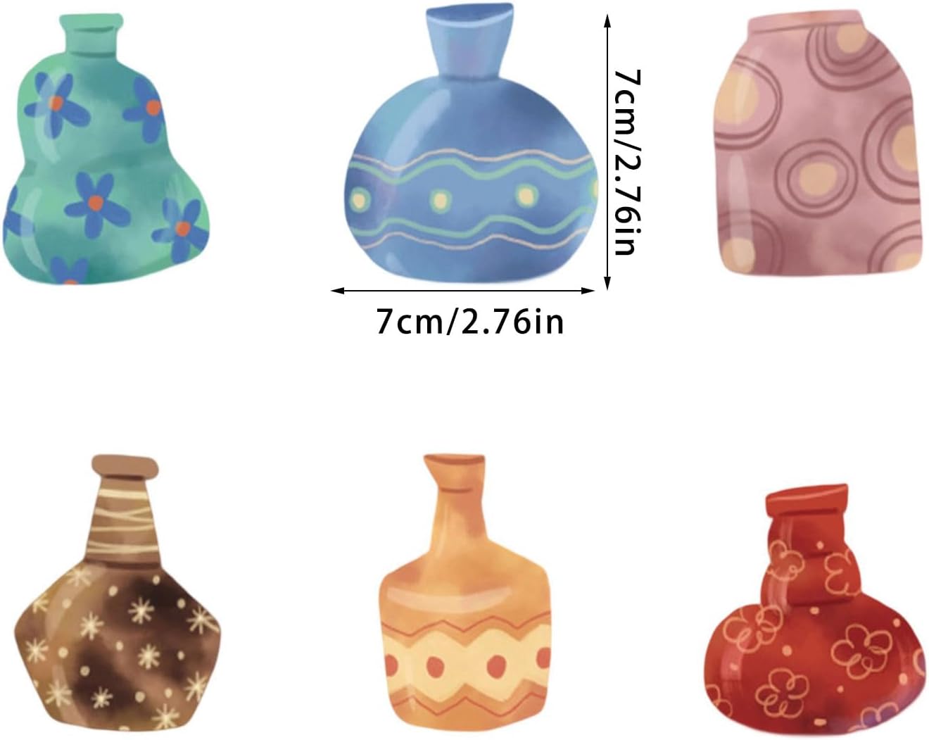 Miniature Acrylic Vase Magnets With Tube Floral Planter Pots Fridge De