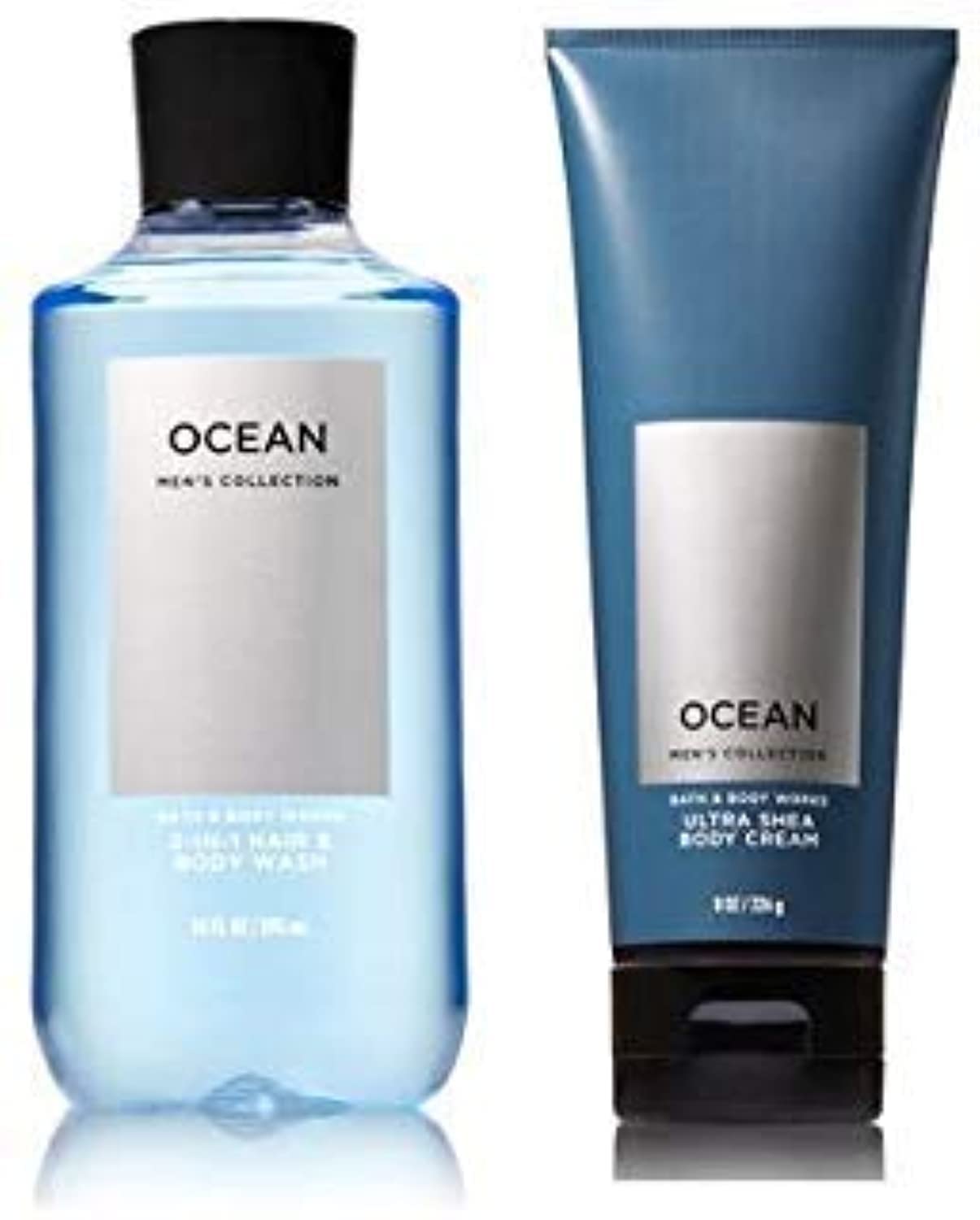 Bath & Body Works Men's Collection Ultra Shea Body Cream & 2 in 1 Hair