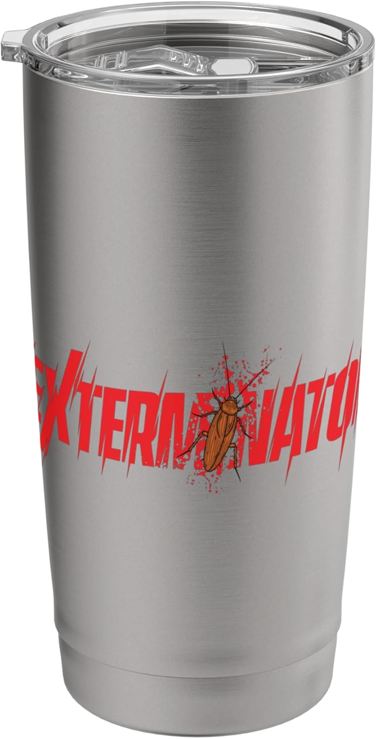 Exterminator - Pest Control Worker Termites Bed Bugs Mice Stainless Steel Insulated Tumbler