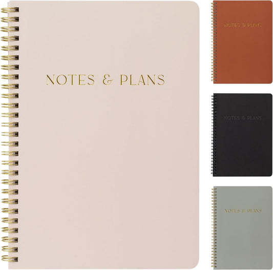 Beautiful Daily Planner And Notebook With Hourly Schedule - Aesthetic 