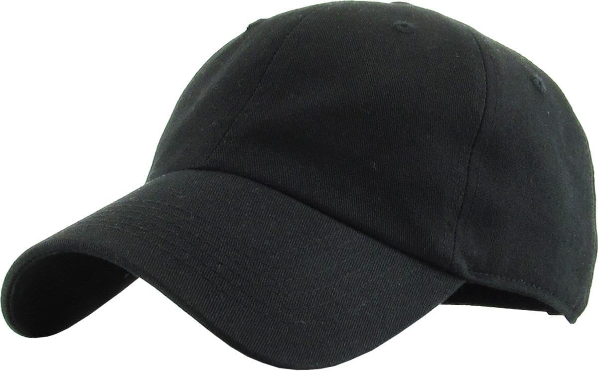 KBETHOS Classic Unisex Cotton Adjustable Low Crown Baseball Cap – Plai