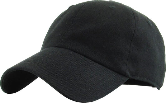 KBETHOS Classic Unisex Cotton Adjustable Low Crown Baseball Cap – Plai