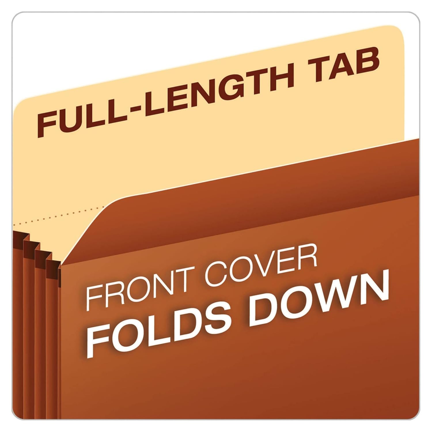 Pendaflex Expanding File Pockets, Letter Size, 5.25" Expansion, Reinfo