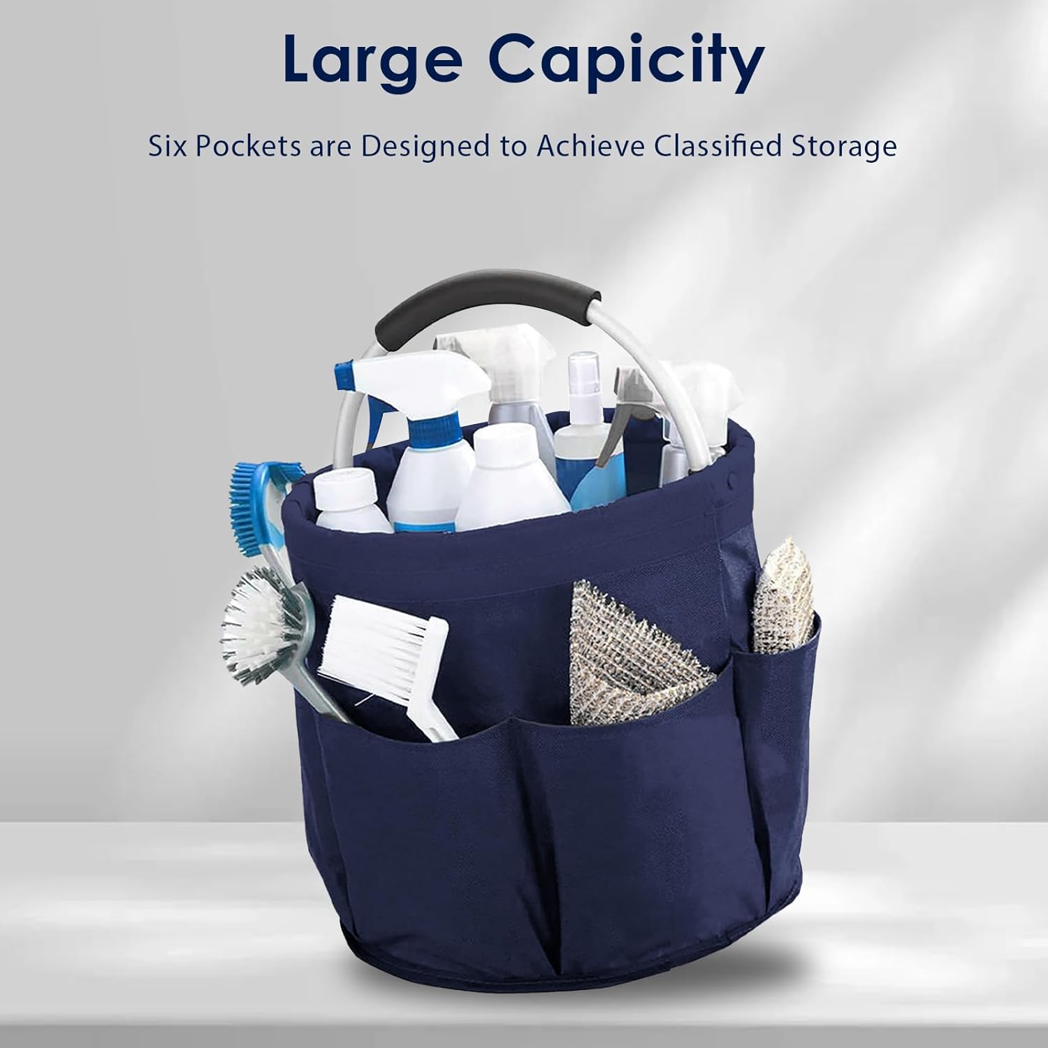 Collapsible Baskets with Handles, Multifunctional Storage Boxes for To