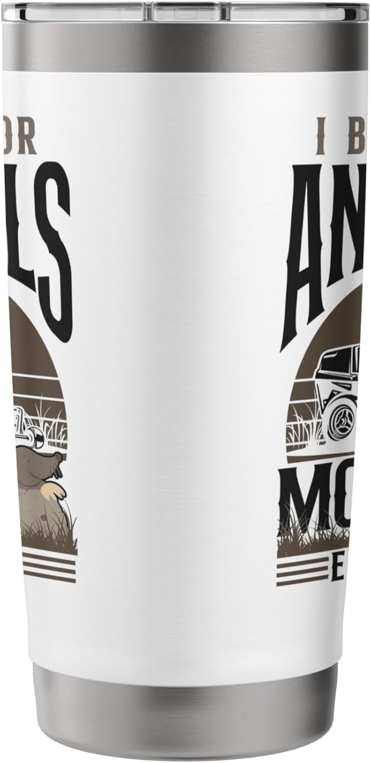 Lawn Mower Mowing Dad Father Landscaper Mole Tractor I Break Stainless Steel Insulated Tumbler