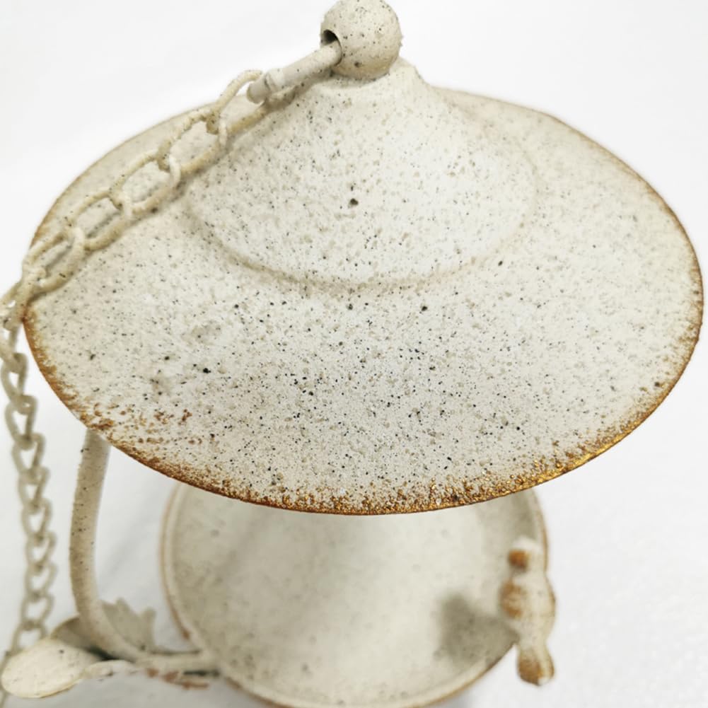 Distressed Hanging Bird Feeder Tray Outside,White Hanging Birdbath Fee