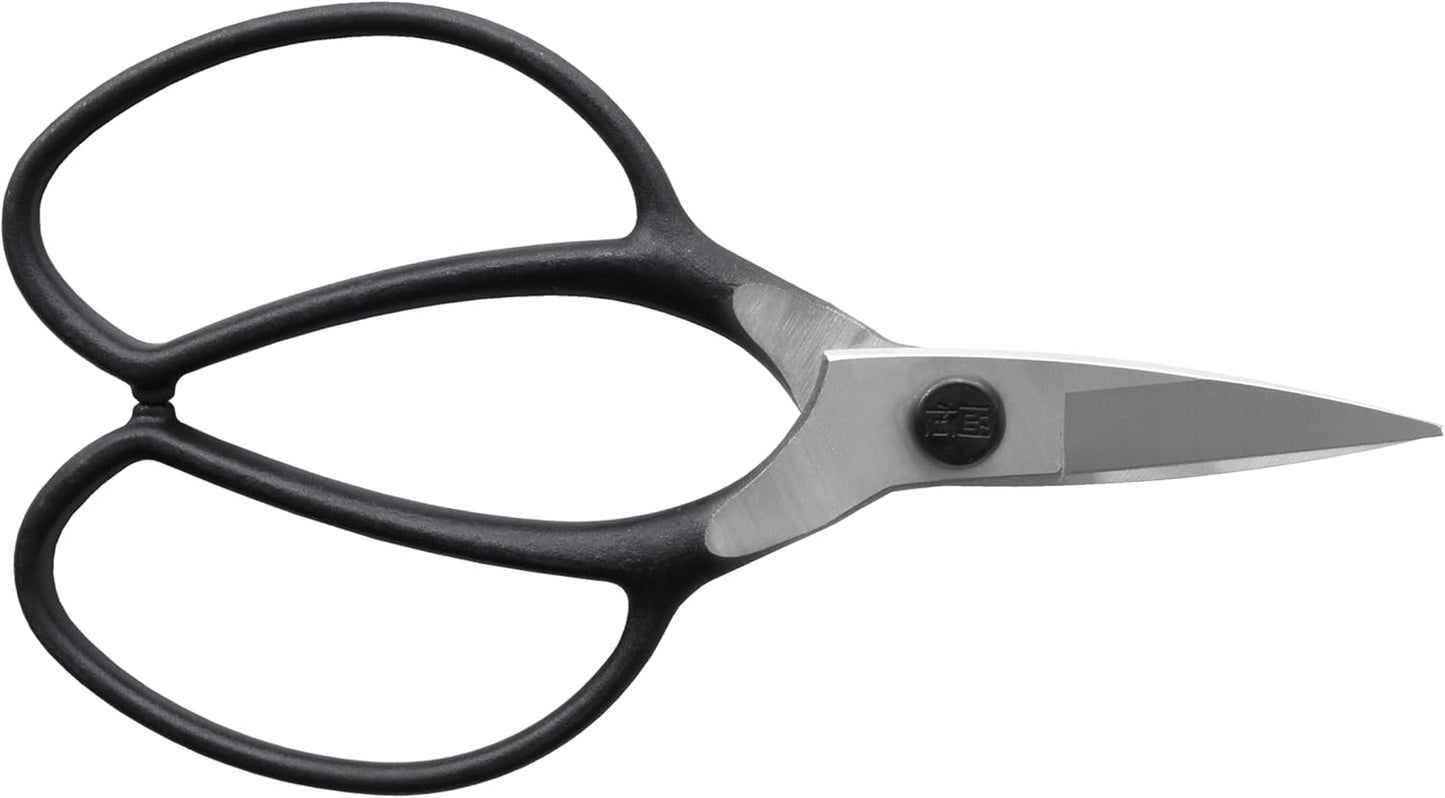 Okatsune No. 201 Plant Shears, A-Shaped, with Sack, Silver