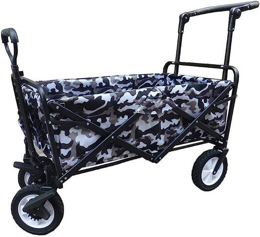 Handcart, Portable Folding Garden Trolley Cart Heavy Duty Trolley Wago
