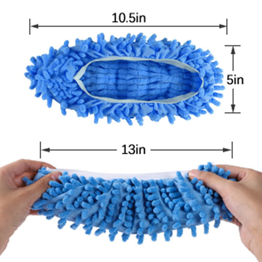 Mop Slippers Shoes 5 Pairs (10 Pieces) - Microfiber Cleaning House Mop
