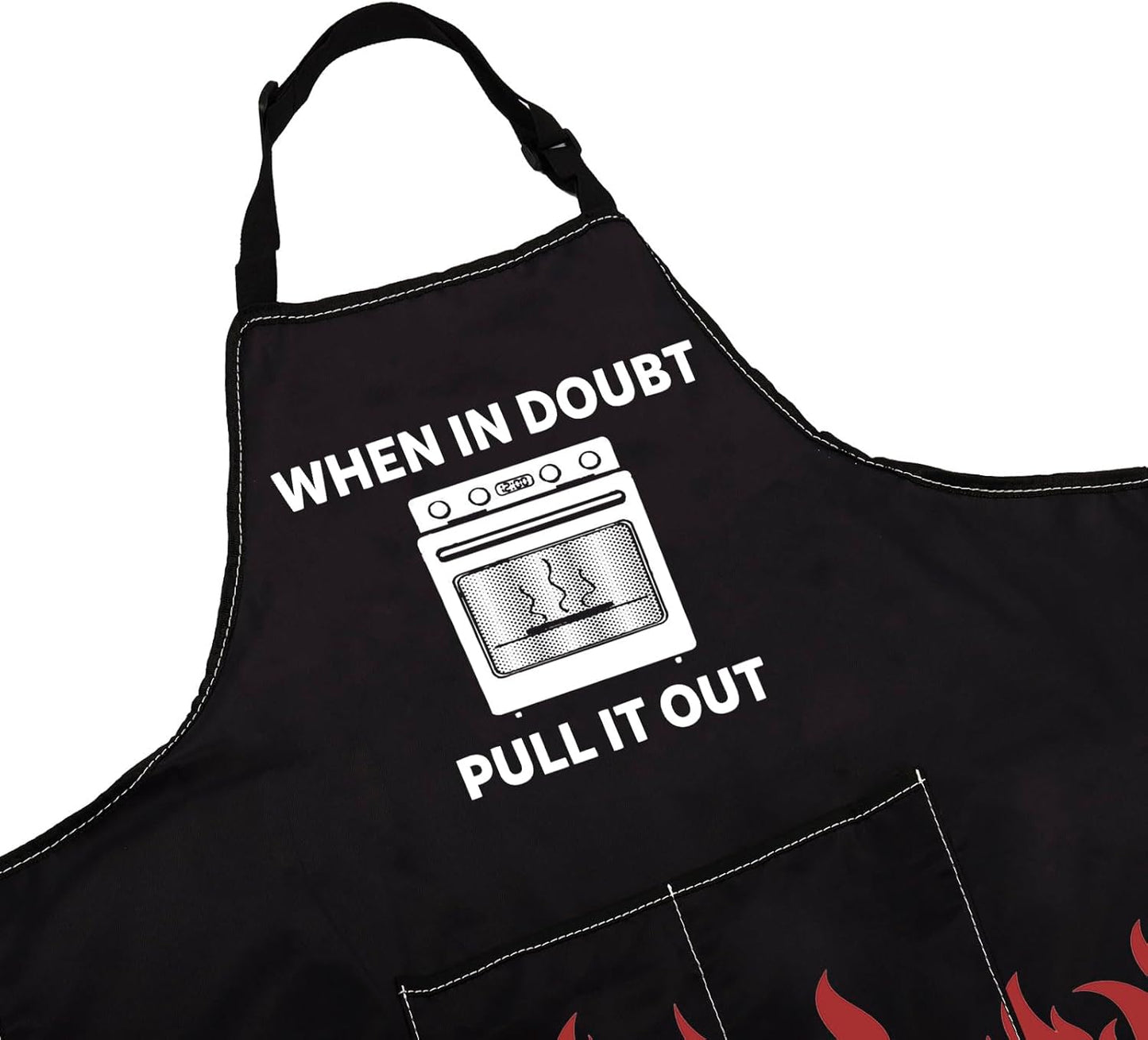 WCGXKO Funny Oven Kitchen Apron Offensive Merch Funny Housewarming Gif