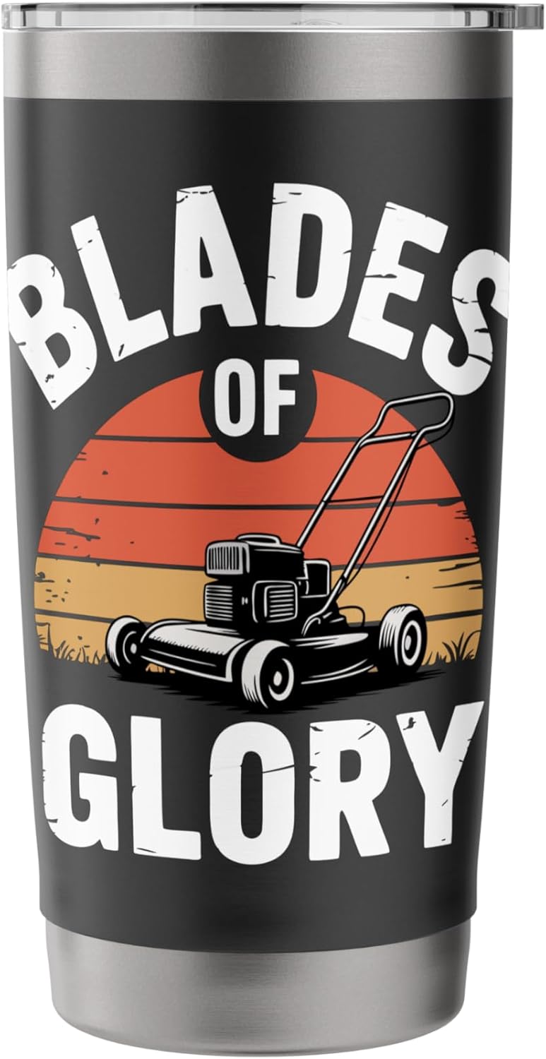Lawn Care Mowing Funny Lawn Mover Stainless Steel Insulated Tumbler