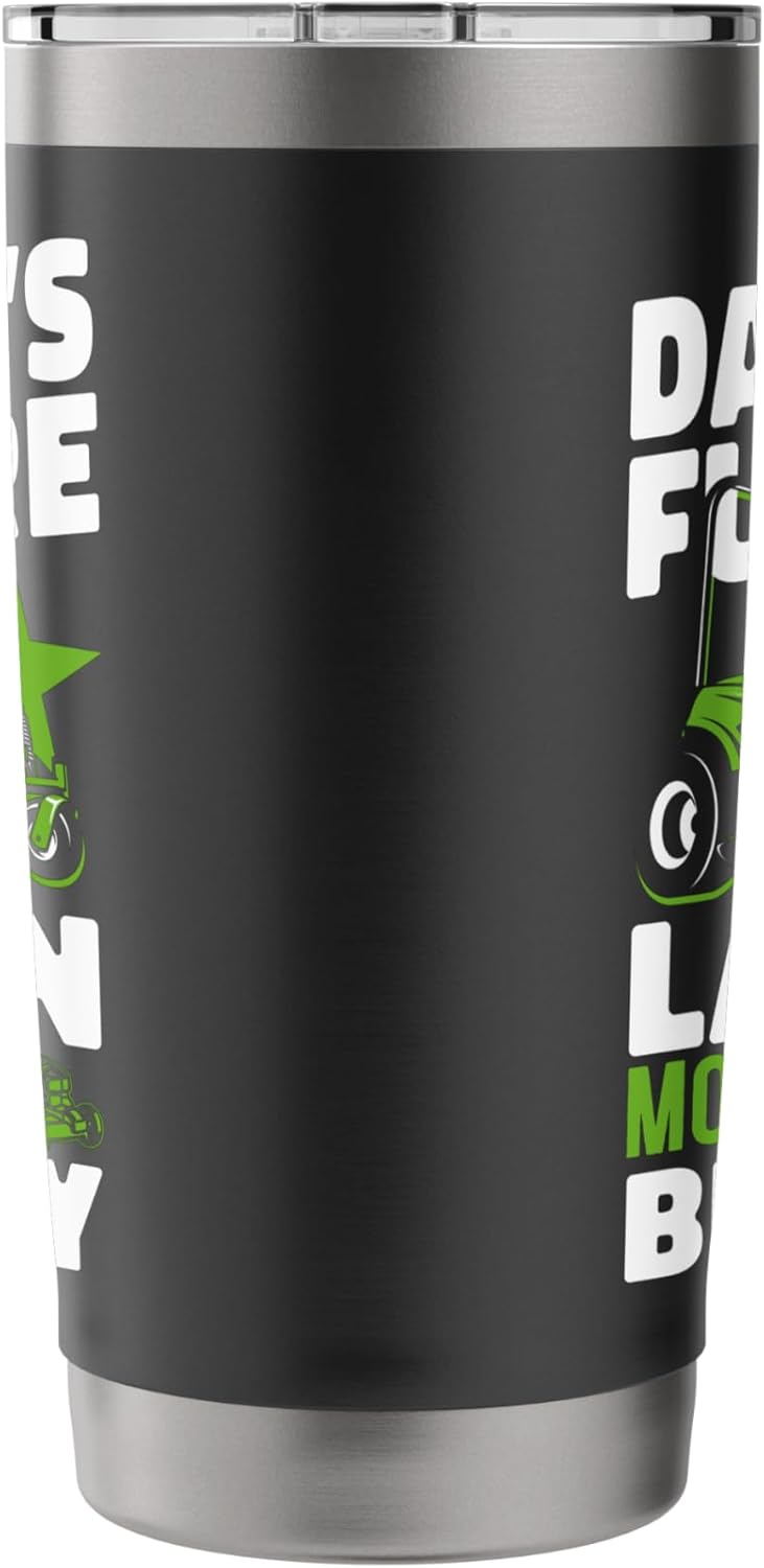Lawn Mower Mowing Dad Father Landscaper Tractor Kid DaddyS Stainless Steel Insulated Tumbler