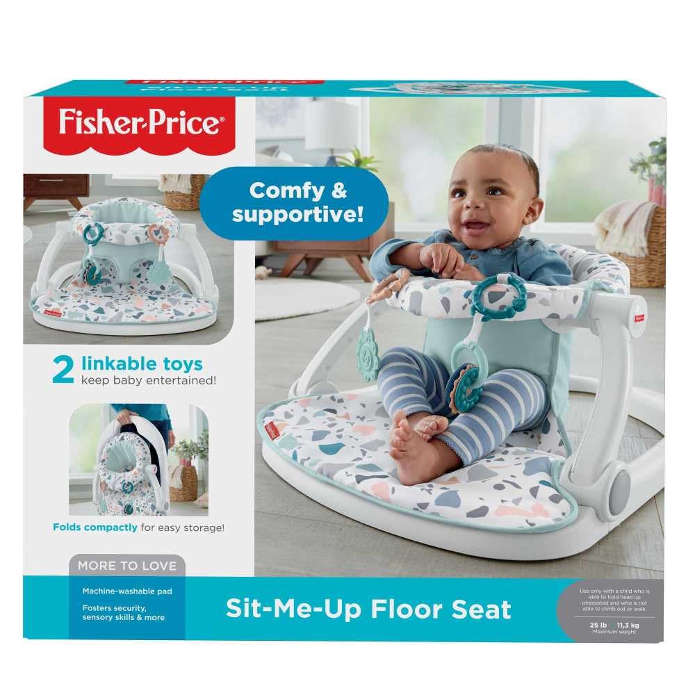 Fisher-Price Portable Baby Chair Sit-Me-Up Floor Seat With Development