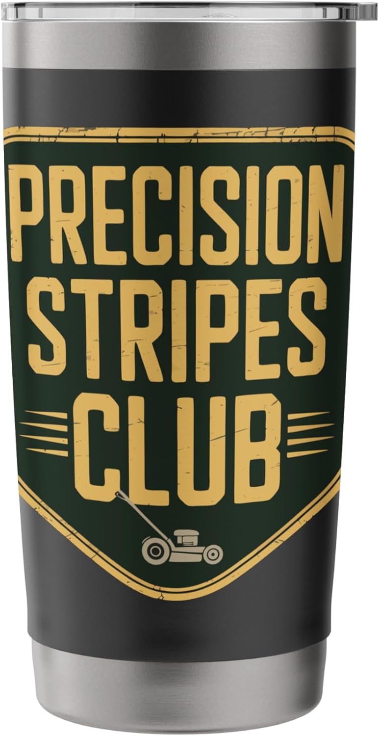 Lawn Striper Lawn Care Mowing Humor Lawn Mover Stainless Steel Insulated Tumbler