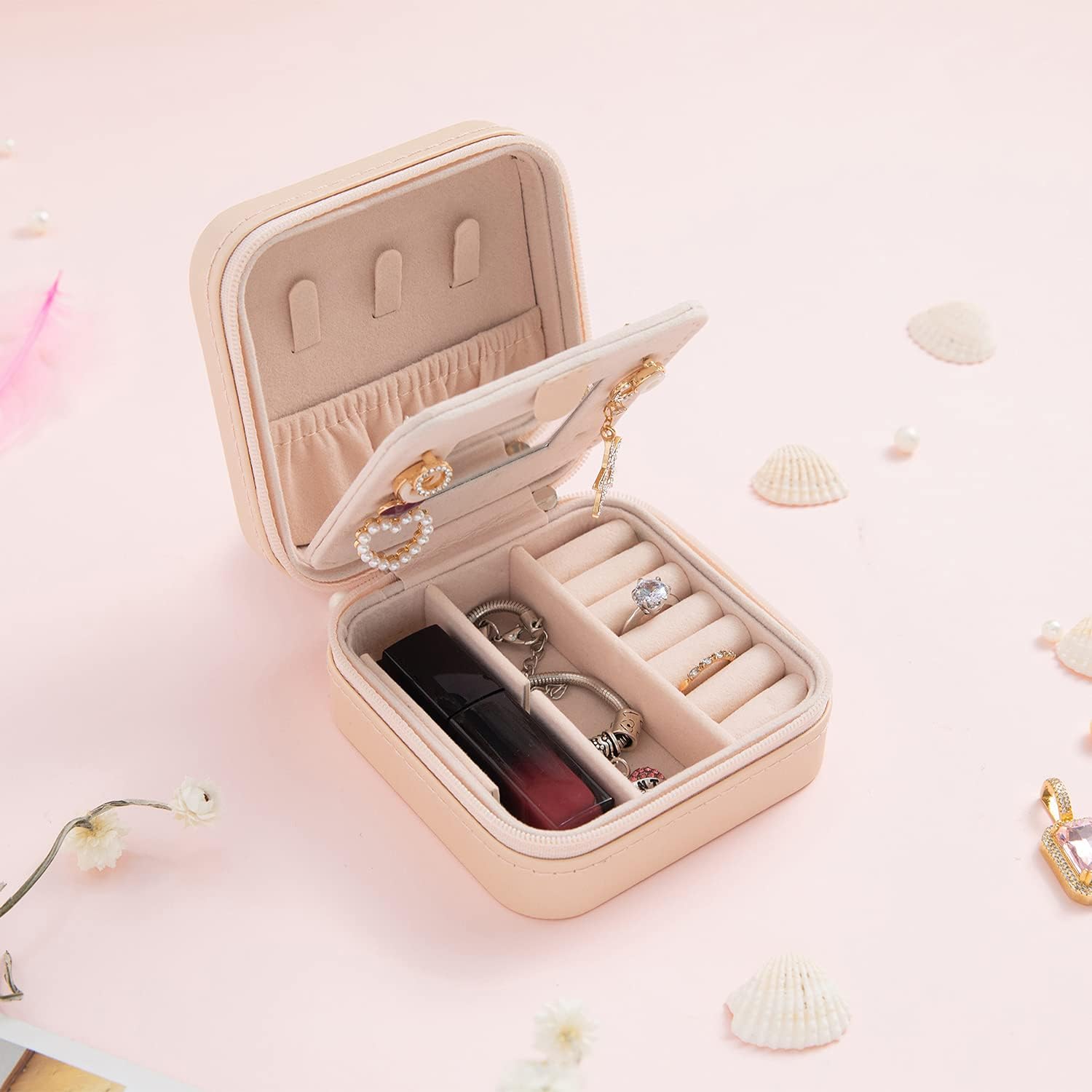 KElofoN Travel jewelry case Travel jewelry box Travel Jewelry Organize