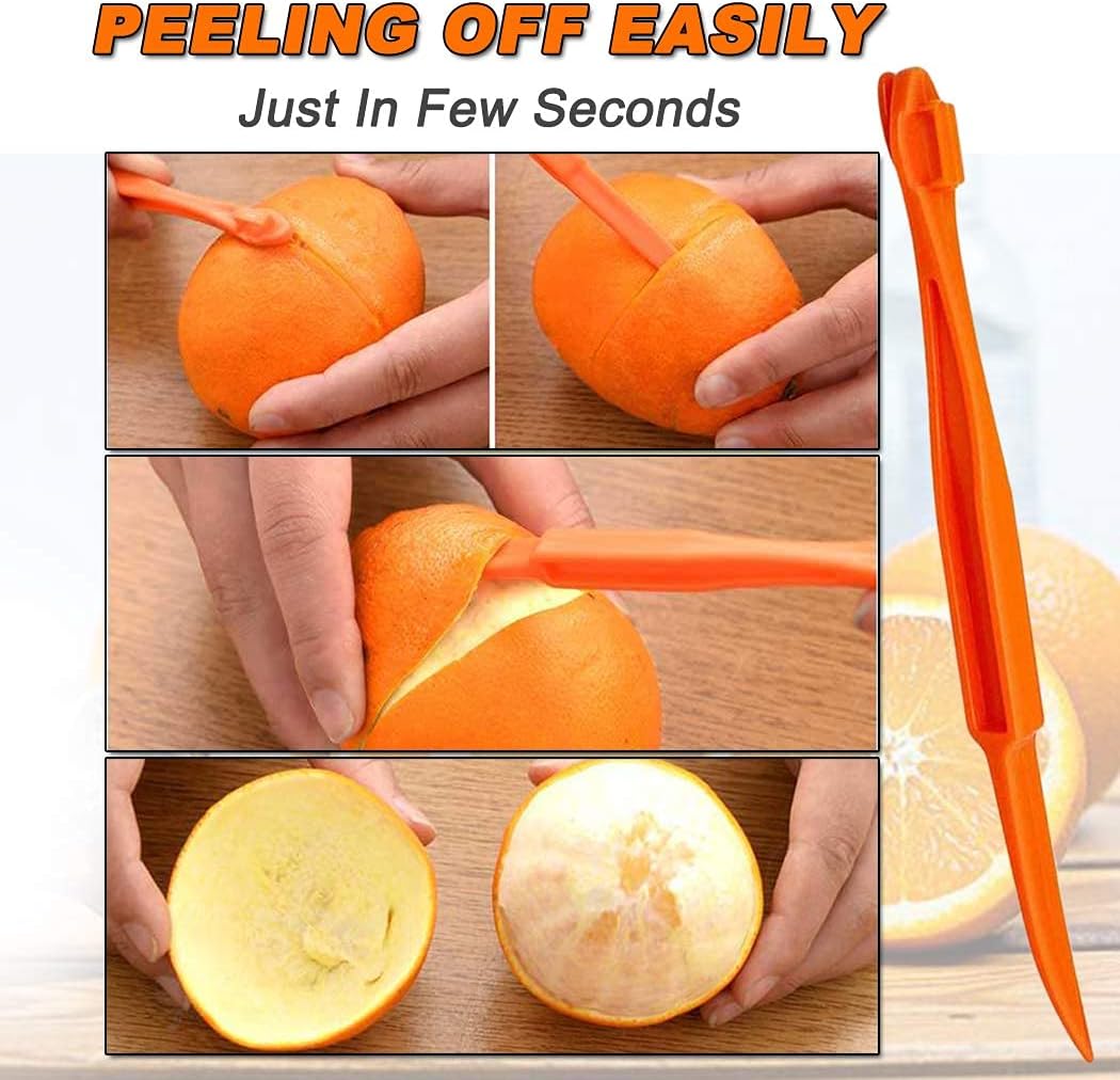 Orange Peeler Tools - Plastic Orange Peeler Citrus Remover Easy Open L