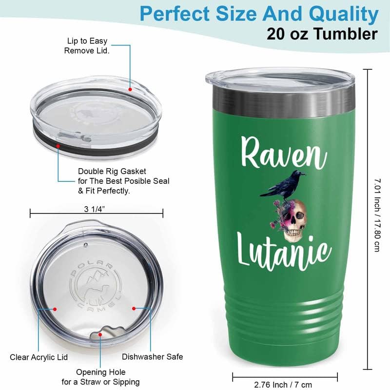 Bird Lover Green Edition Viking Tumbler 20oz - Rven lutanic - Hummingb