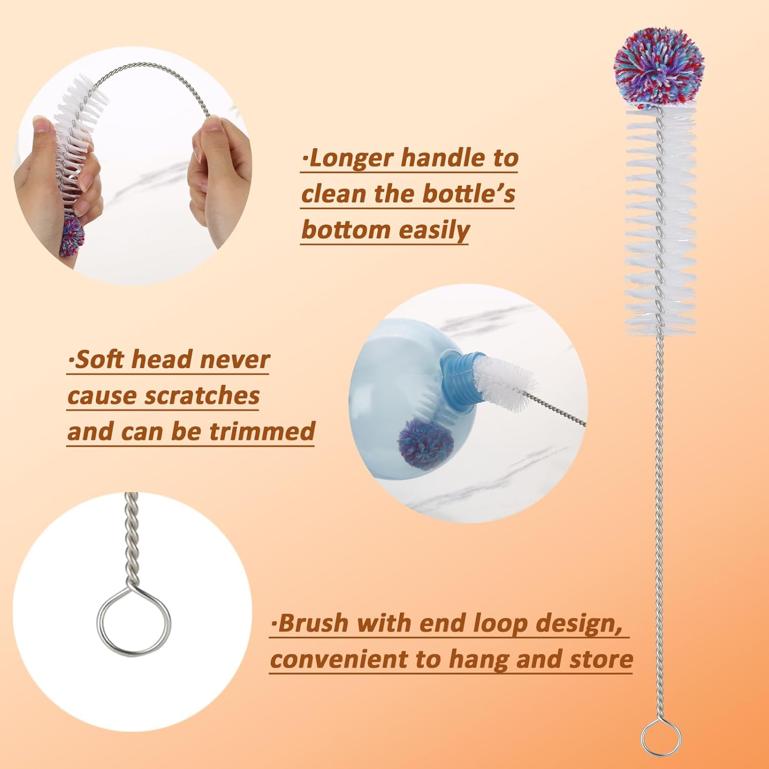 Hummingbird Feeder Cleaning Brushes, Versatile Bendable Cleaner Brush 