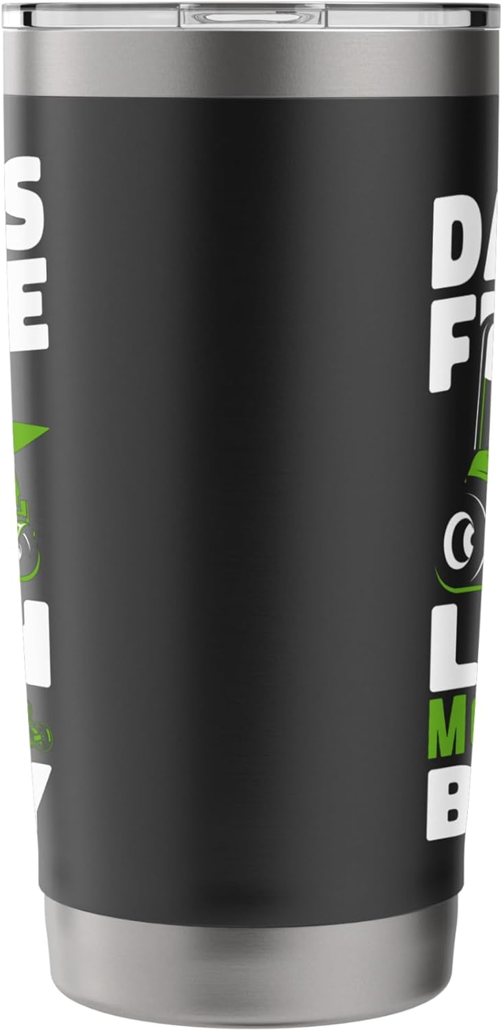 Lawn Mower Mowing Dad Father Landscaper Tractor Kid DaddyS Stainless Steel Insulated Tumbler