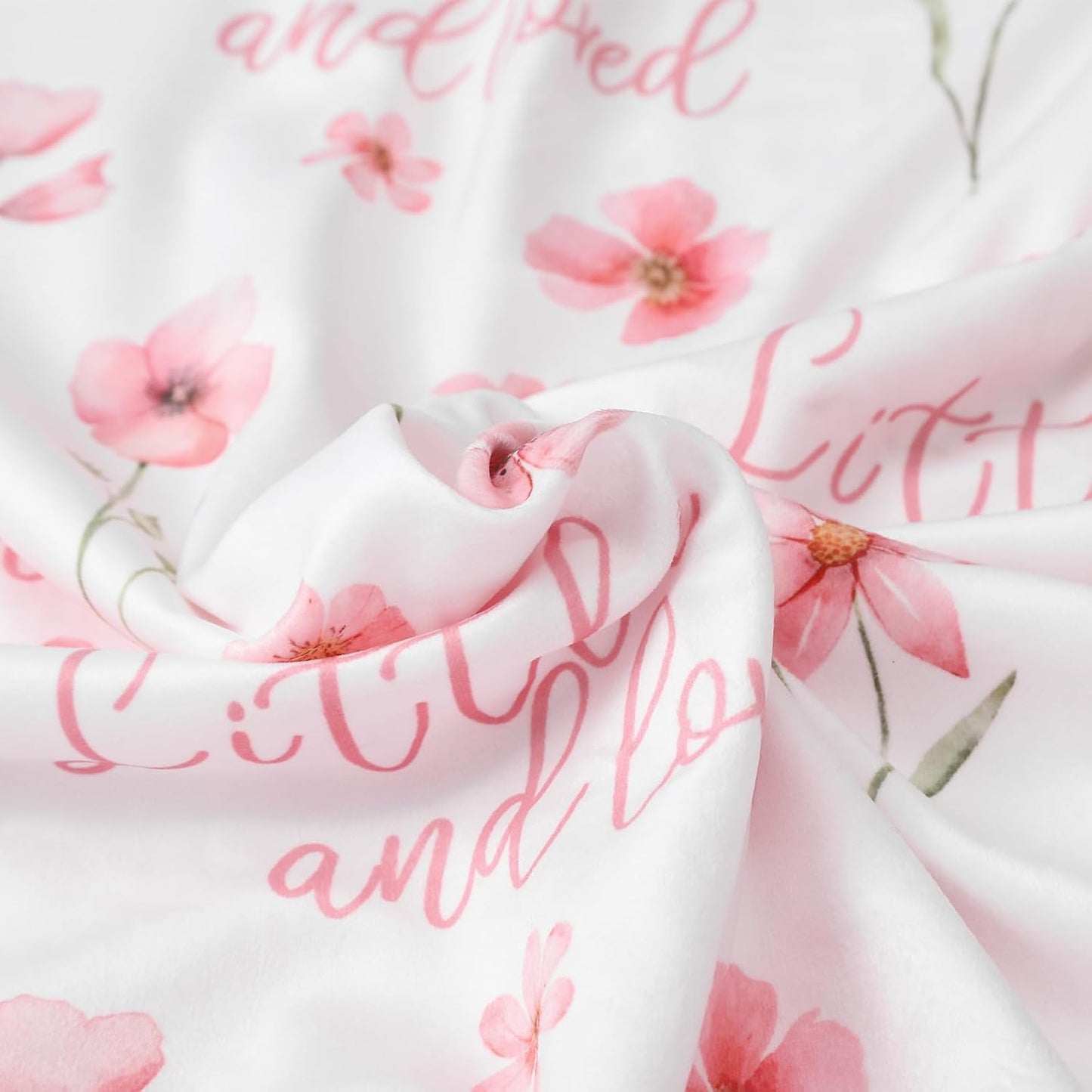 Floral Baby Blankets for Girls - Super Soft Nursery Minky Blanket, New