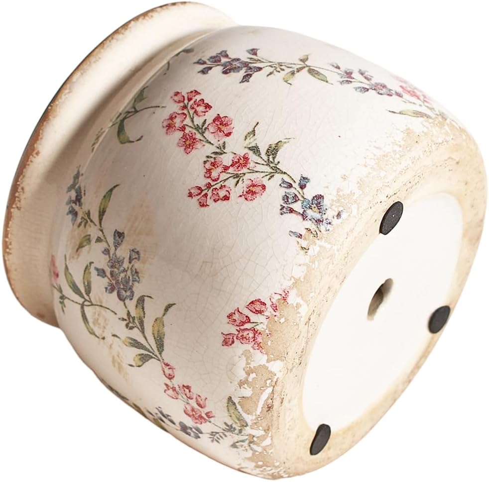 Flower Pots, Vintage Ceramic Planters for Indoor Plants, 6.29'' Plant 