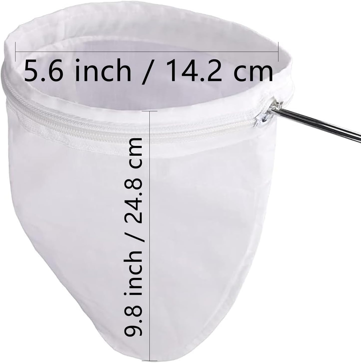 WMKGG Ultra Fine Mesh Strainer Bags, Reusable Mesh Filter Bags with St