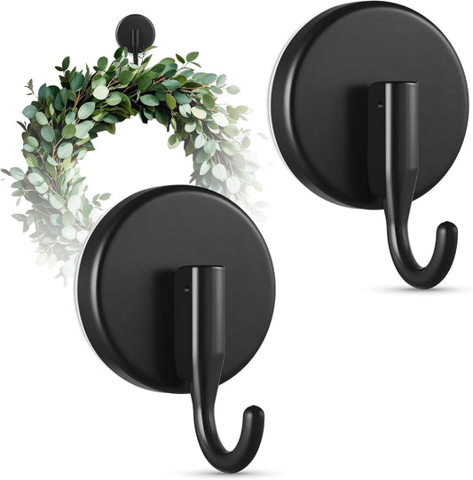OUTXE Suction Cup Wreath Hanger, Upgraded Reef Hook for Front Door/Gla