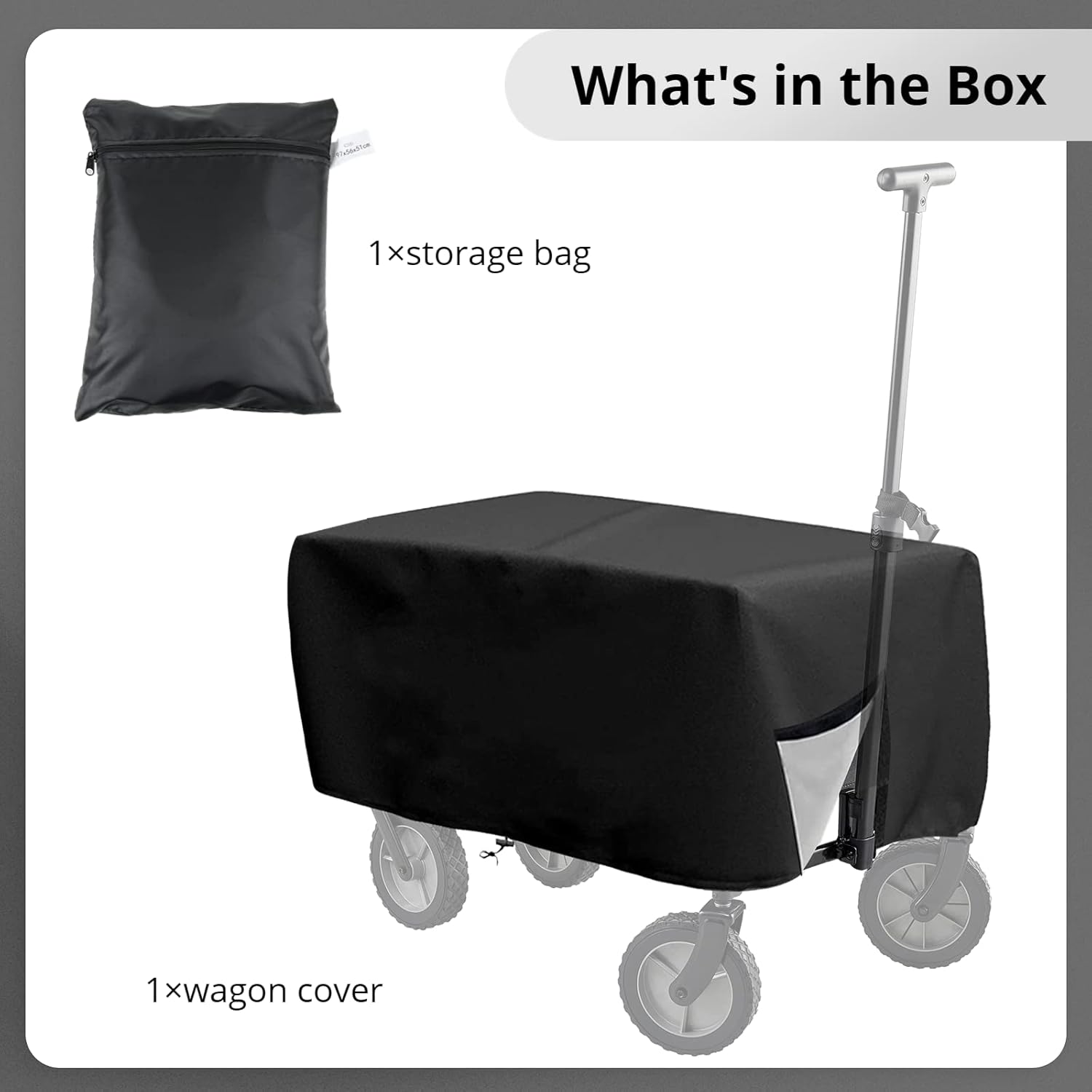 Outdoor Folding Wagon Cover 600D Oxford Cloth Protective Cover Waterpr