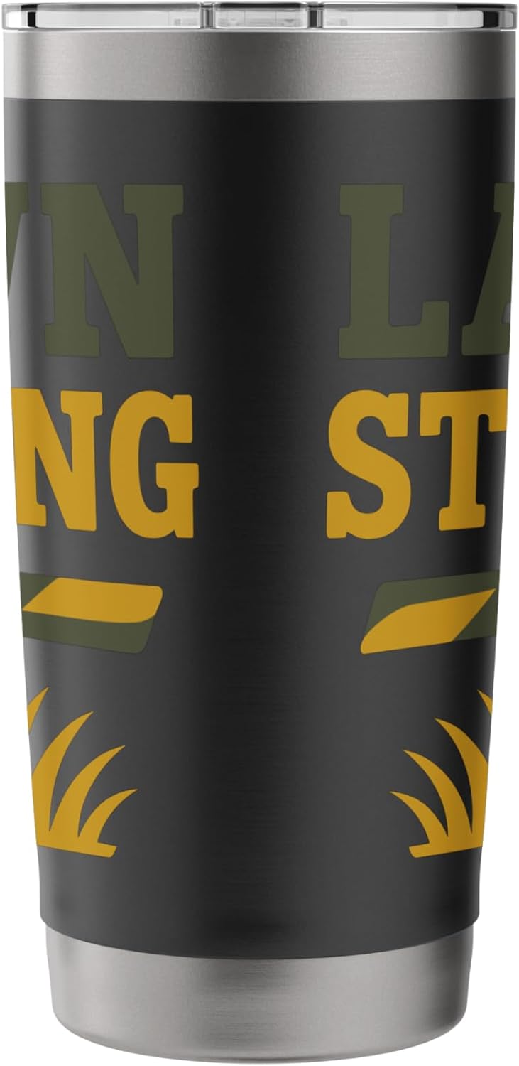 Landscaper Lawn Boss Outdoor Living Green Thumb Grass Crew Stainless Steel Insulated Tumbler