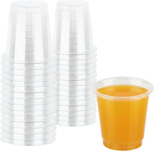Blue Sky 2 Oz Clear PET Cups - 40 Count, Durable Plastic Shot Cups for Parties and Events