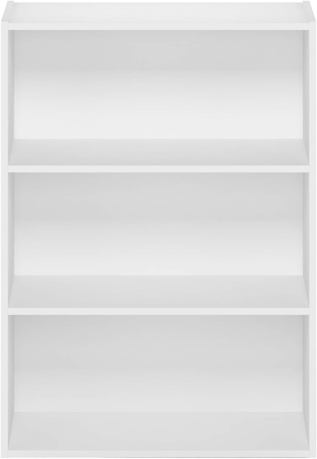 Furinno PASIR 책장, 3단 책장, 보관 선반 책장, 24.9 x 59.9 x 81.5cm(9.7 x 23.7 x 31.5인치), 거실, 침실, 홈 오피스용,