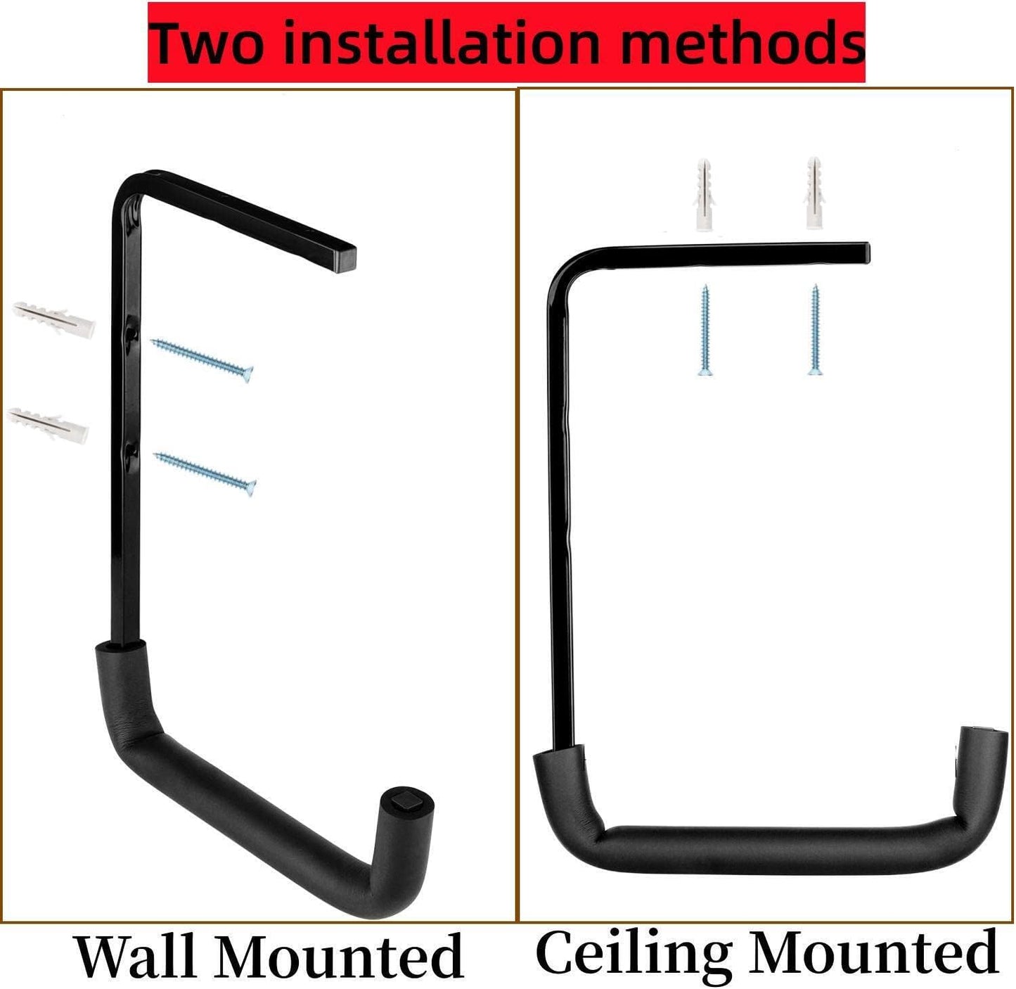 Heavy Duty Garage Storage Hooks, Overhead Garage Storage Rack, 4 Pack 