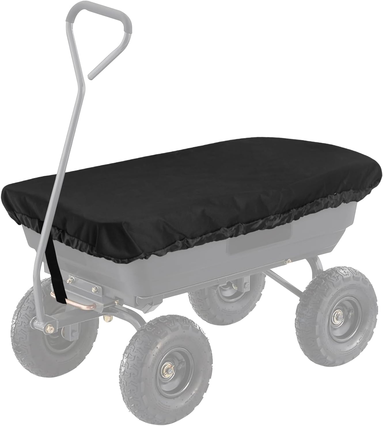 Collapsible Wagon Cover for Gorilla Carts Poly Garden Dump Cart, Outdoor Garden Wagon Cart Cover, Waterproof Dustproof UV Resistant Wagon Rain Covers Perfect for Lawn, Barn and Farm