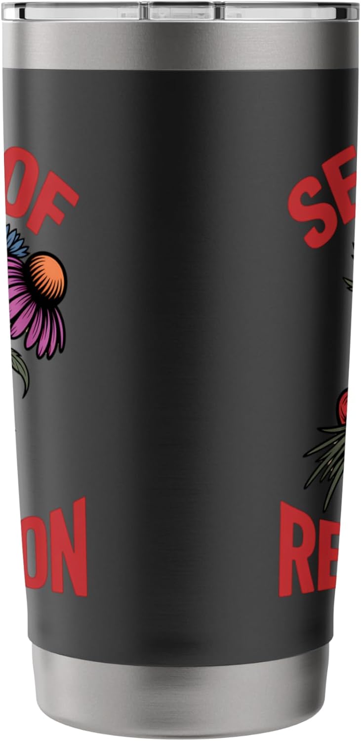 Seeds of Rebellion Eco Activism Wildflower Garden Stainless Steel Insulated Tumbler