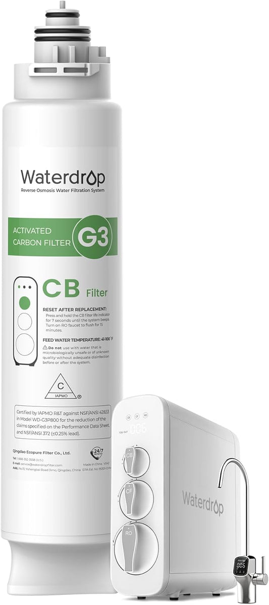 Waterdrop WD-G3-CB Filter, Replacement for WD-G3-W, WD-G3P600 and WD-G