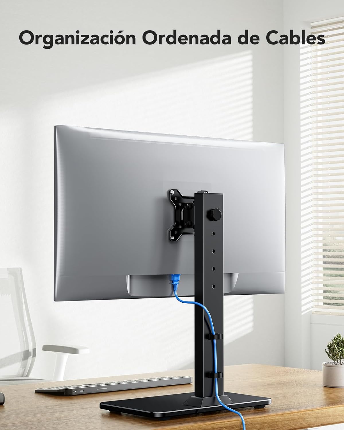 HUANUO Monitor Stand, Freestanding VESA Mount for 13 to 34 Inch Screen