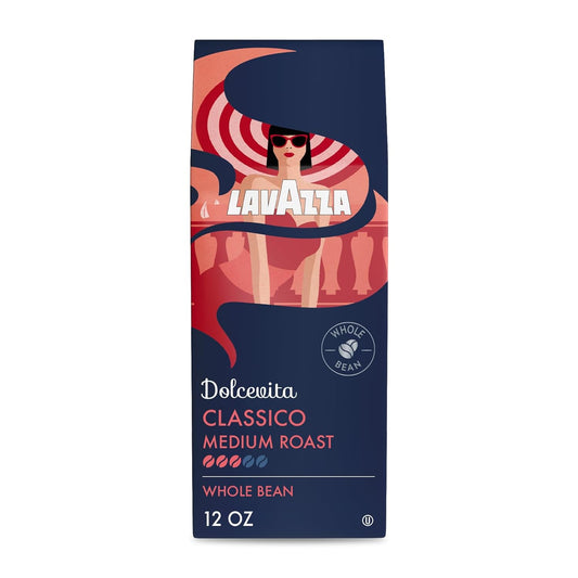 Lavazza Dolcevita Classico 원두 커피 355ml(12온스) 백, 미디엄 로스트, 리치 앤 풀 바디, 강도