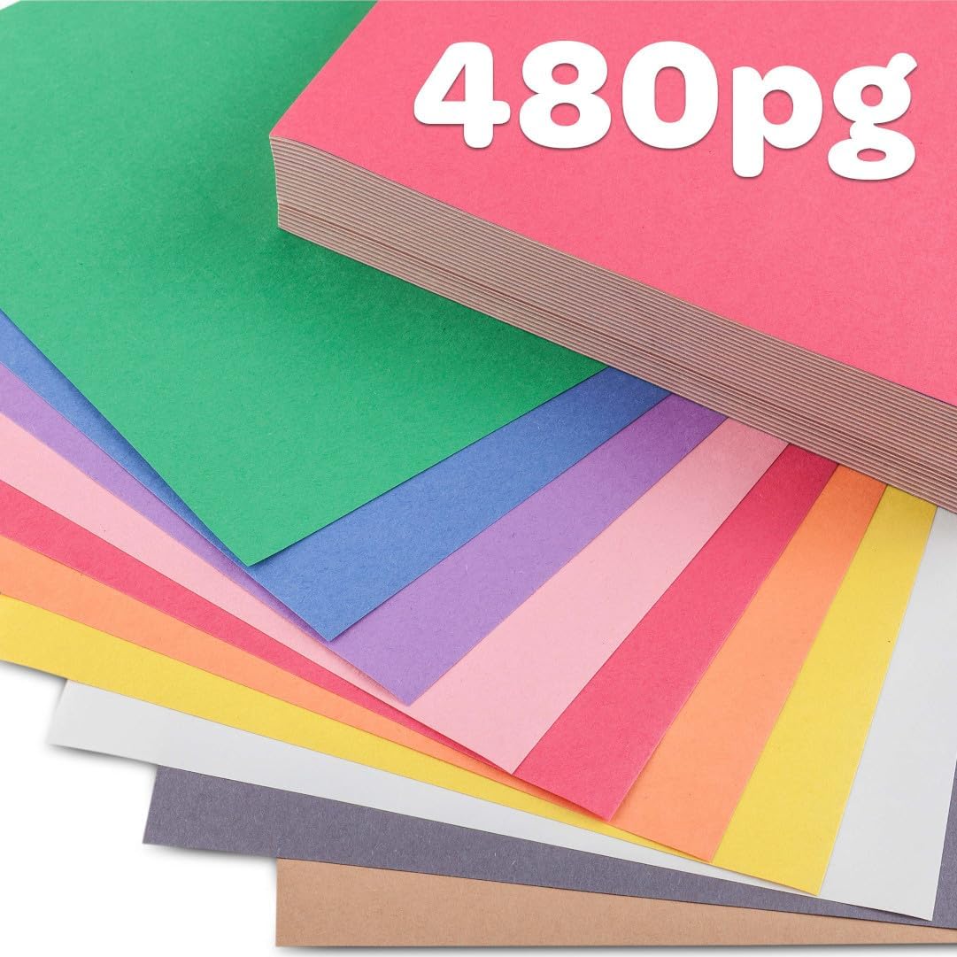 Crayola Construction Paper Bulk Pack (480 Sheets) – 10 Assorted Colors