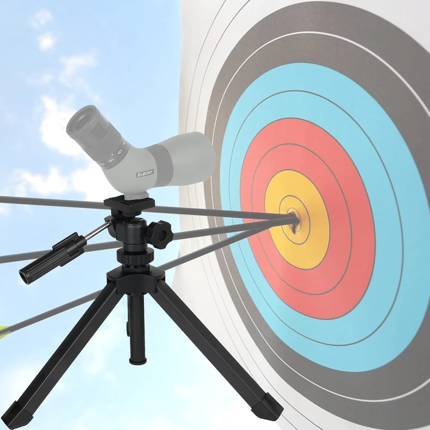 SVBONY SV146 Tabletop Tripod, Spotting Scope, Adjustable Portable Tripod for Spotting Scope Binoculars Monoculars DSLR Cameras