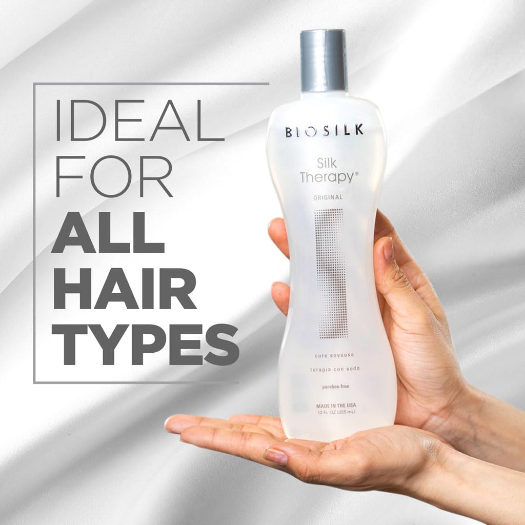 BioSilk Silk Therapy Original, Reconstructing Leave-In Hair Treatment,